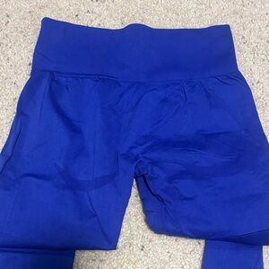 Butt Scrunch Blue Leggings